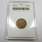 1903 P ANACS Soap Box AU58 - Indian Head Penny Cent 1c Coin #55568A