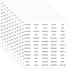 650 PCS Light Switch Labels,Transparent Switch Identification Stickers Clear Lig