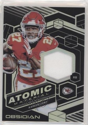 2018 Panini Obsidian Atomic Material Relics 77/100 Kareem Hunt #AM-31 s3g