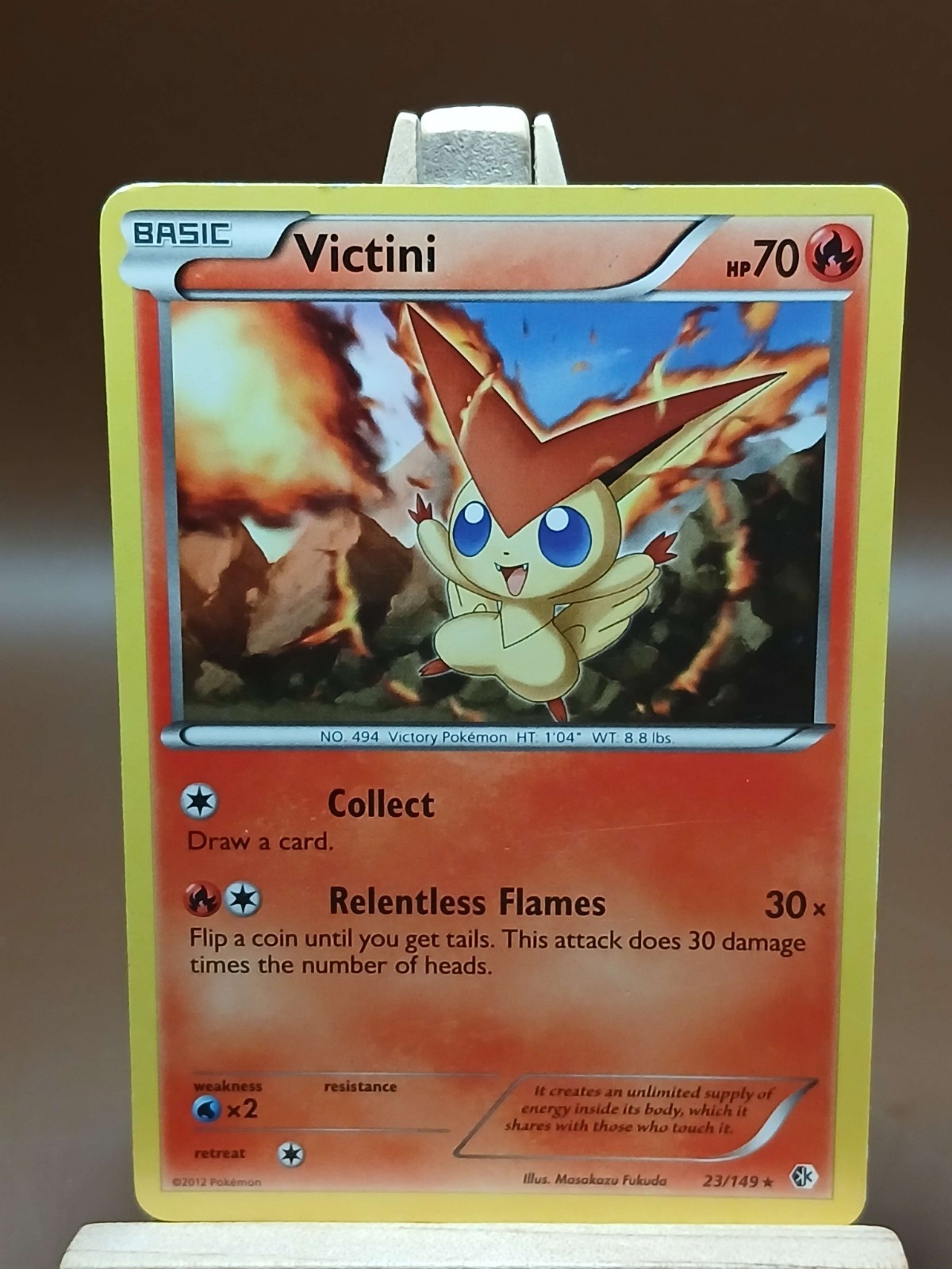 HP Victini 23/149 - Pokemon Boundaries Crossed Rare Card