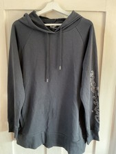 womens longline pineapple dark grey sweatshirt new