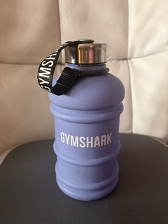 GYMSHARK Borraccia Viola 1L con Coperchio Avvitabile Tema Palestra in Plastica