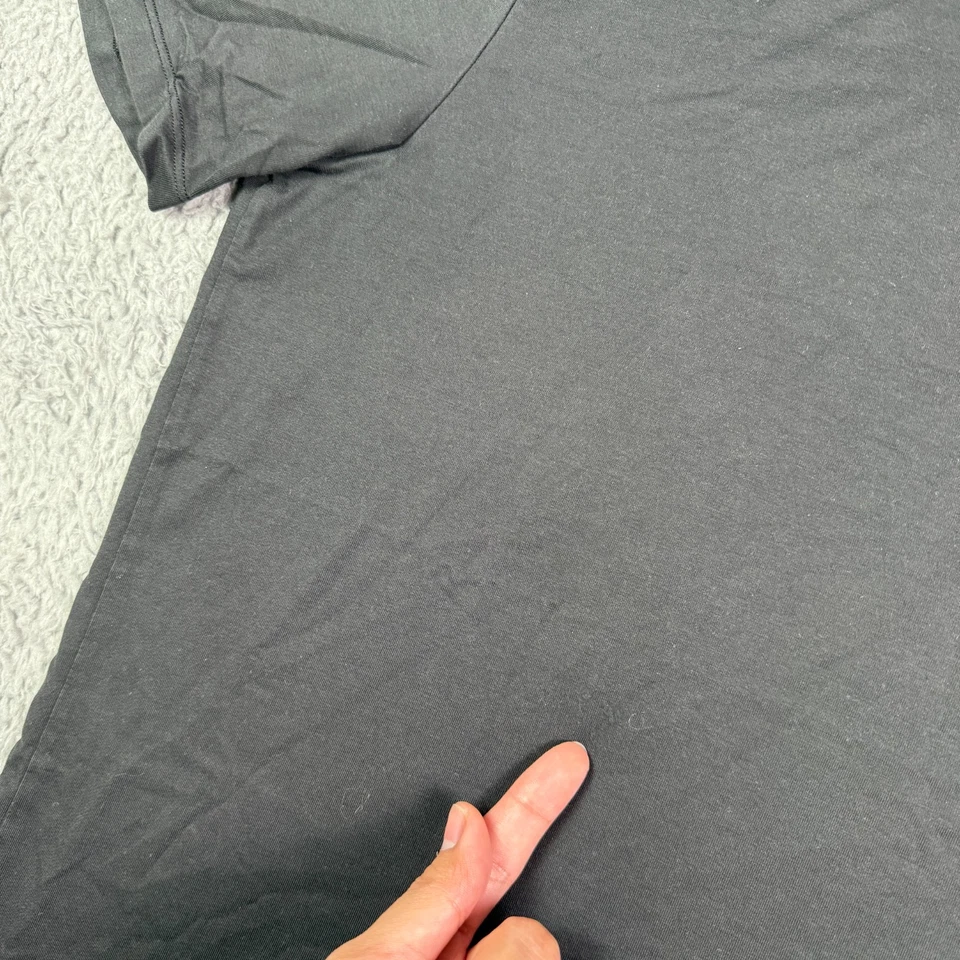 Camisa Lululemon Para Hombre Mediana Negra Fundamental Algodón Orgánico Calce Clásico Foto 2 de 4