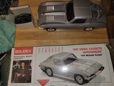 Solidex VHS Cassette Autowinder Black California 63 Corvette Original Box Works