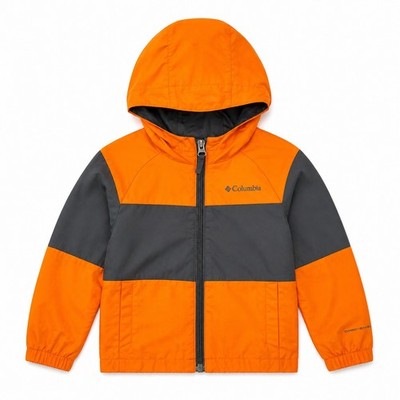 Columbia 2T Orange Omni-Shield Hooded Jacket Lightweight Windbreaker EUC
