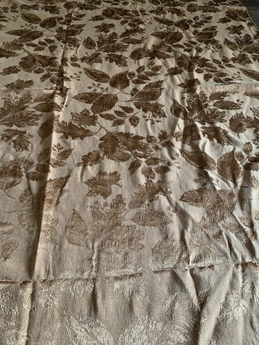 Copper Autumn Fall Leaf Pattern Christmas Tablecloth 80 x 54 - Picture 4 of 4