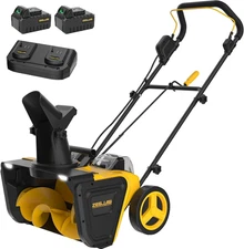 40V 20-Inch Snow Blower Cordless, Electric Snow Blower with Brushless Motor, Dua