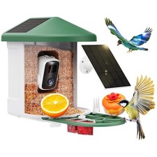 AI Bird Species Identification Feeder - Green