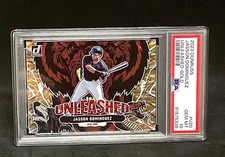 Jasson Dominguez 2023 Donruss UNLEASHED GOLD #U20 - 57/99 PSA 10 GEM MINT