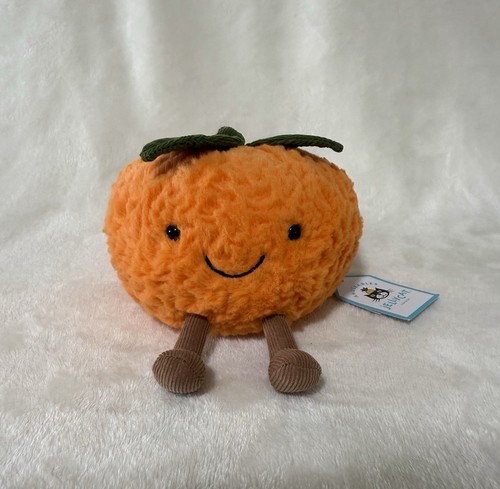 NEW Jellycat Small Amuseable Clementine - NWT Hard To Find Plush Orange Fruit