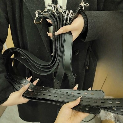 7PCS PU Leder Gürtel Haltegurte Körper Harness Rollenspiel Restraint Set Paare