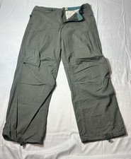 Vintage American Eagle Outfitters W 12 Green Cargo Utility Pants Y2K Drawcord