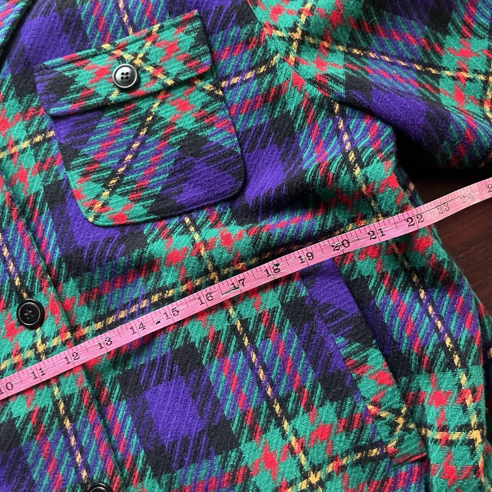Vintage Pendleton Knockabout Plaid Jacket Coat Women's 1X 100% Virgin Wool USA - Image 3 of 4