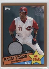 2020 Topps 1985 Baseball All-Stars Relics Gold 25/50 Barry Larkin HOF j8o