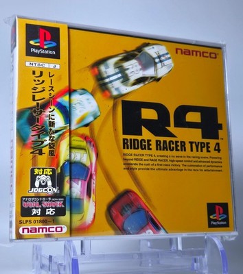 R4: Ridge Racer Type 4 w/ SPINE CARD Obi Sony Playstation 1 PS1 Japan   Seller
