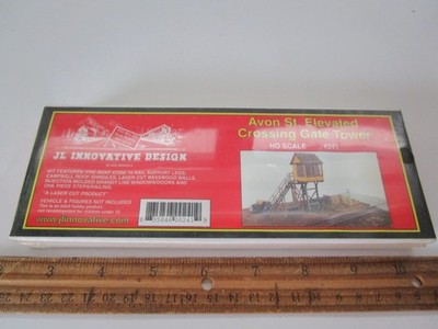 JL Innovative Design HO Scale Avon St. Elevated Crossing Gate Tower Kit #241