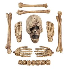 NEW - 10-Piece TWISTED SOULS Bag of Bones - Skeletal Remains - Halloween Decor