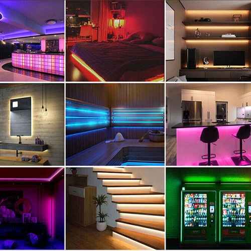 1m 2m 16.4ft/5m COB LED Strip DC 12V 320/400LEDs/m 5mm Tape Lights Cabinet Gift - Picture 10 of 21