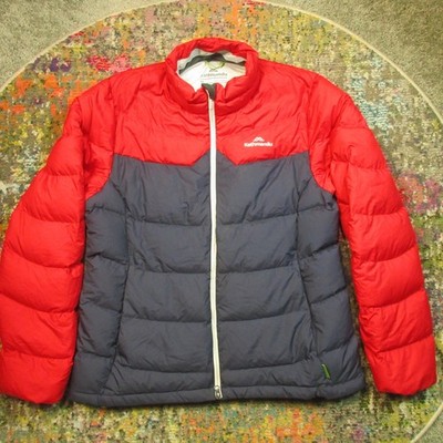 Kathmandu Down Puffer Jacket Womens 18 Red 550 Warm Packable Lightweight Fill