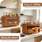 Wooden Bread Box for Kitchen Countertop, Bread Storage for Clutter-Free Counter — photo 5