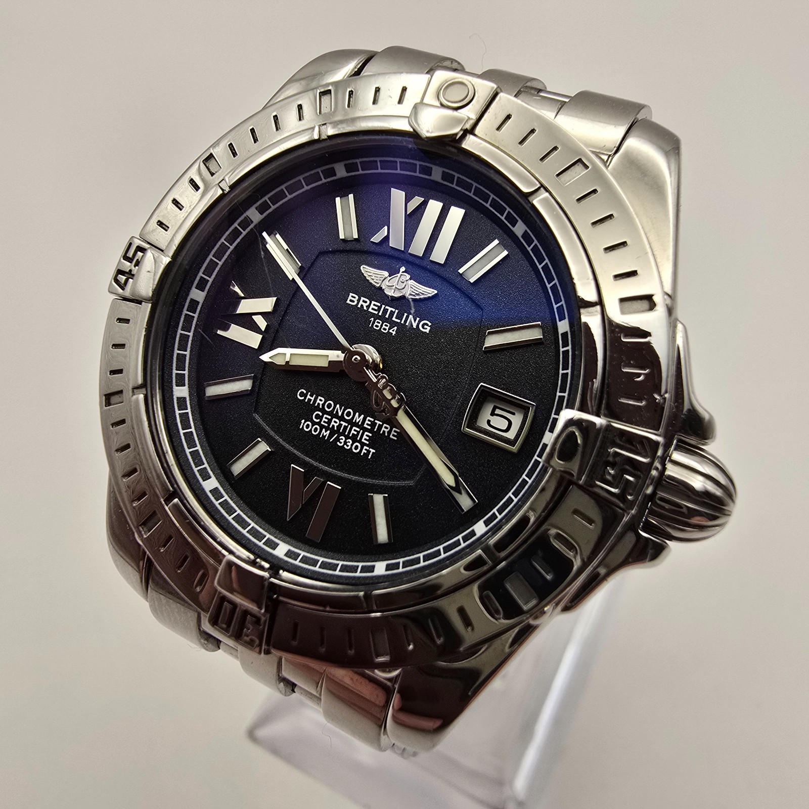 BREITLING COCKPIT LADY A71356 LADIES WATCH ST.STEEL SWISS QUARTZ CHRONOMETRE.