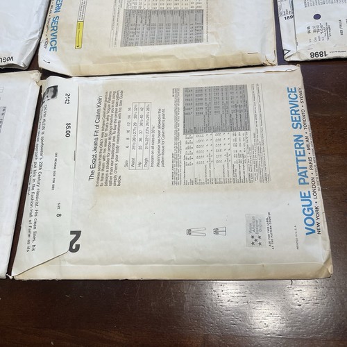 Vintage Vogue Pattern Lot 9 1889 1862 2442 1898 2569 8414 1318 2062 1862 READ - Picture 18 of 19