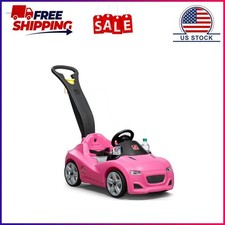 Step2 Whisper Ride Cruiser Pink Toddler Push Car and Ride-On for Toddlers, Inclu