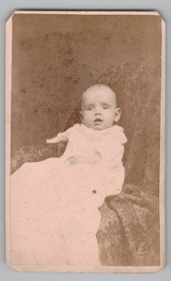 Antique CDV George M. Bretz Cute Baby Harold Weiss Pottsville Pennsylvania
