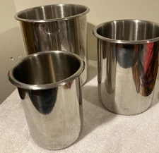 Vollrath Stainless Steel Kitchen Canister set - 3 PC - Free Ship7871 72 &74