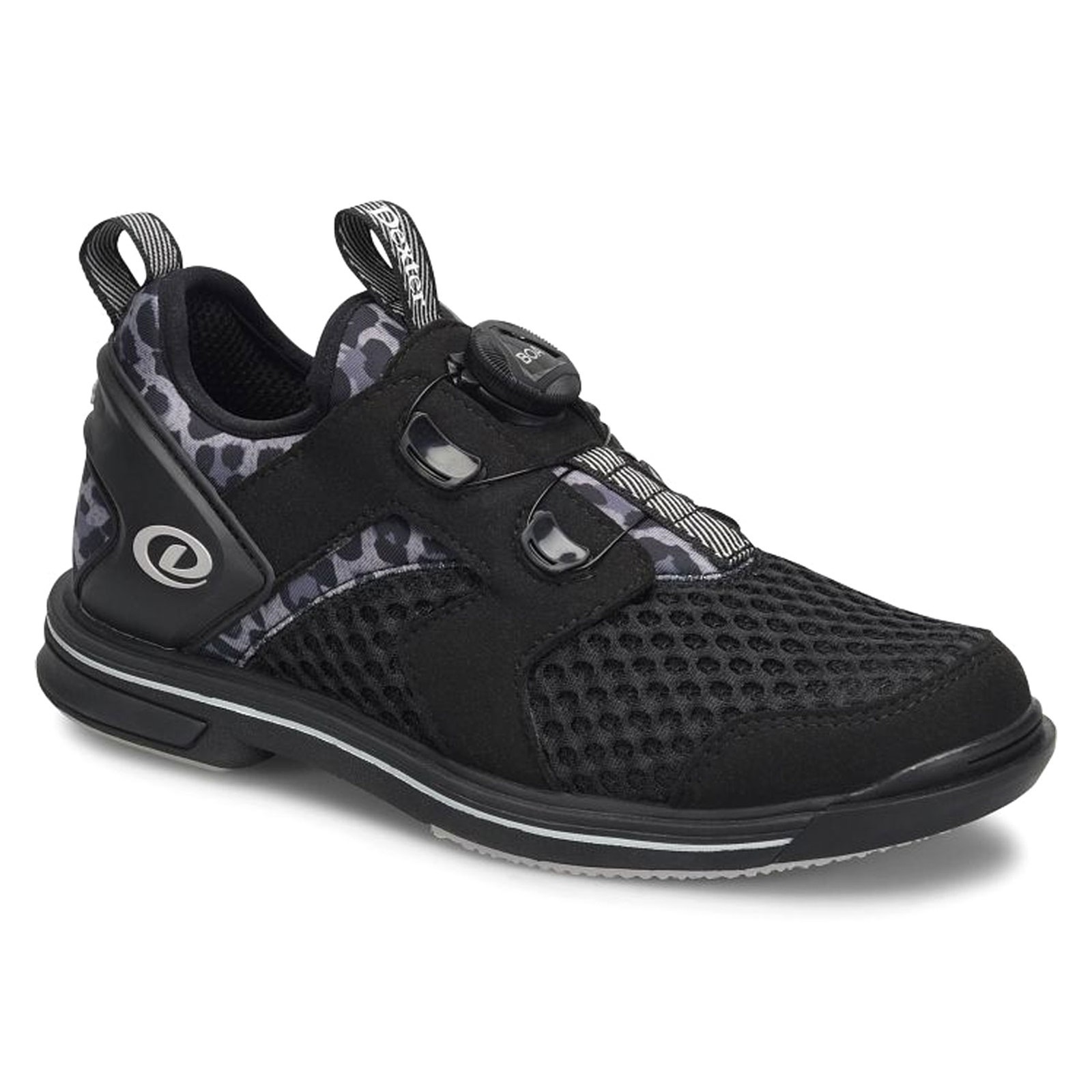 DEXTER Women's Pro BOA Black/Leopard RH Bowling Shoes, 9.5 (DEXDW951RH95)