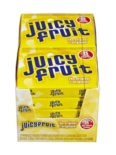 Juicy Fruit Original Stick Gum - 10x15/150ct - 第 1/5 張圖片