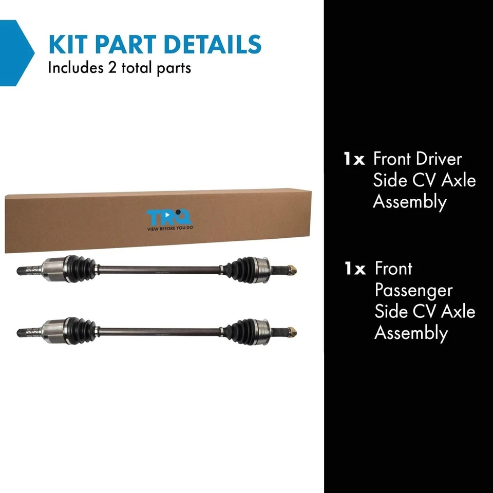 TRQ Front Driver and Passenger Side CV Axle Assembly Set for Subaru Outback 2.5L - Image 2 of 4