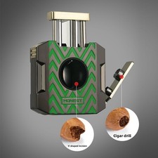 Cortador de cigarros portátil multifunción corte en V cortador de cigarros 4 en 1 con punzón de cigarros