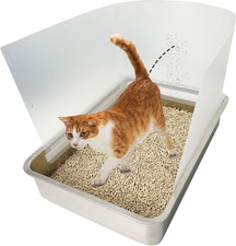 3 Pcs Connectable Cat Litter Box Pee Shields High Side Easy Cleaning Anti-Splash