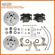 For 49-54 Chevy Car53-62 Corvettedisc Brake Conversion Kit Fr Drilledslotted
