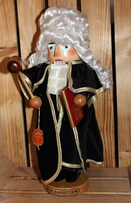 Steinbach Nussknacker Richter , The Barrister 41cm Erzgebirge Rarität