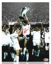 FRANCO BARESI SIGNED AC MILAN LEGEND 14X11 PHOTOGRAPH (ACG CERT AG17704)