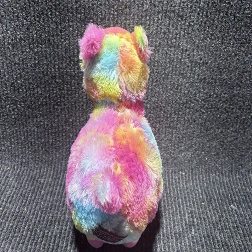 Bearington Llama/Alpaca Neon Rainbow Plush - 12 Inches - Picture 5 of 9