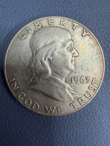 Choice Unc 1963 P Franklin Half Dollar