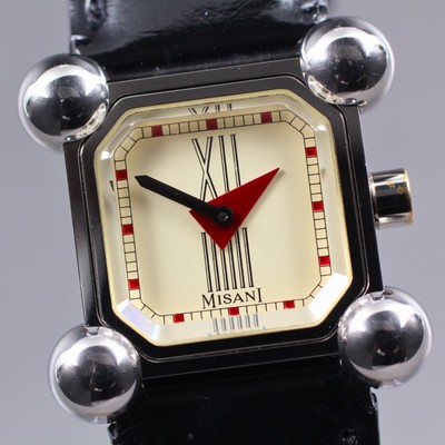 Vintage Near Mint MISANI Hermitage 2100 Damen Quarzuhr 20mm Square 1271