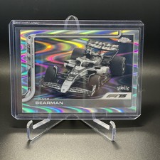 2025 Topps Chrome Formula 1 F1 #86 Oliver Bearman B&W Raywave Refractor RC