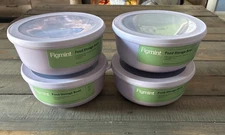 Figmint Food Storage Bowls w/ Lids Set of 4 New BPA Free Microwave Safe