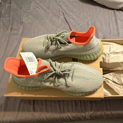 adidas Yeezy Boost 350 V2 Desert Sage FX9035 Primeknit Low Top Lace Up