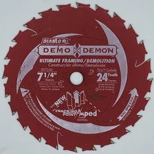 Freud D0724DA 7-1/4-Inch Diablo Demo Circular Saw Blade