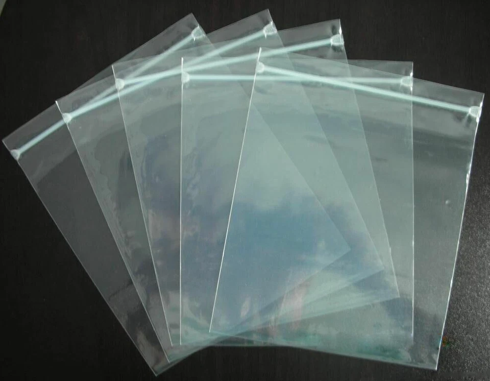 Clear Reclosable Zip Top Lock Poly Bags 2 Mil Plastic Seal Zipper Baggies Mini - Image 4 of 4