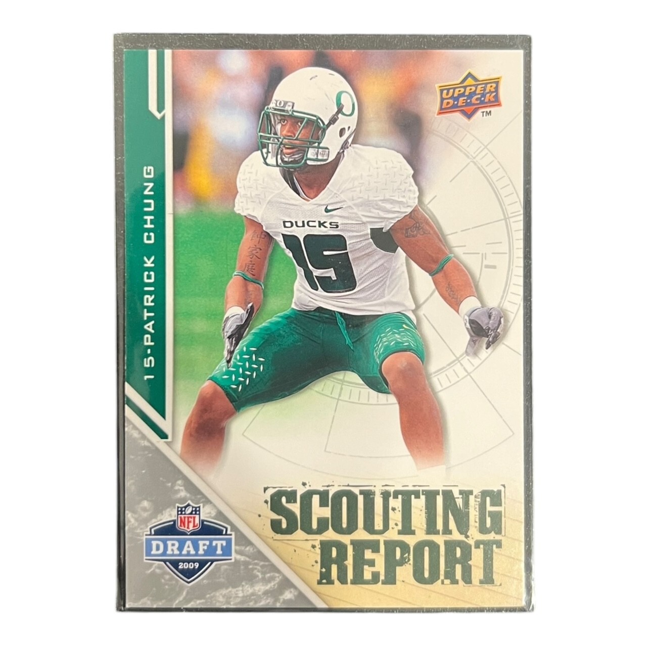 2009 UPPER DECK NFL DRAFT EDITION SCOUTING REPORT #229 - PATRICK CHUNG - RC