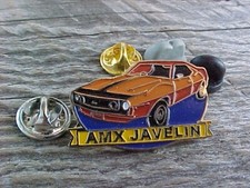 Orange Amc Amx Javelin Bubble Fender Car Metal Hat Pin New Sharp Quality