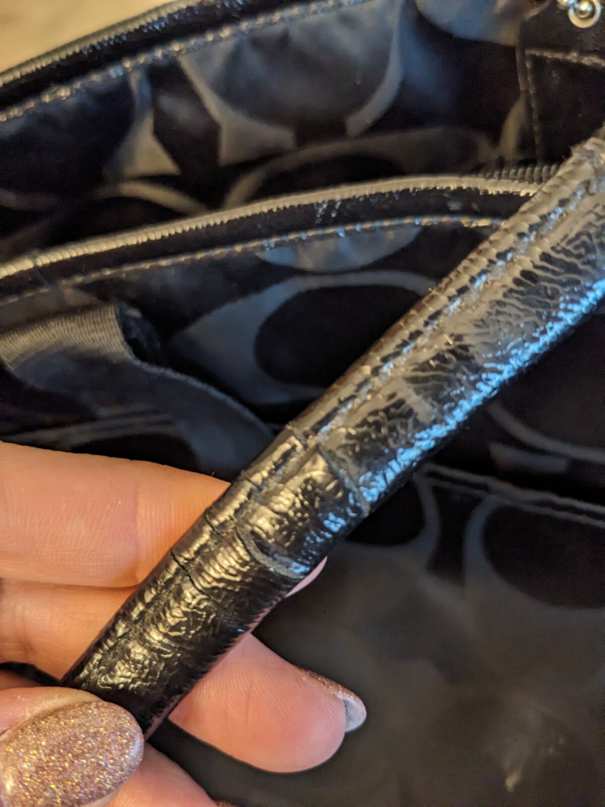 Coach Black Signature Nylon Diaper Bag Tote Bag Large… Gem