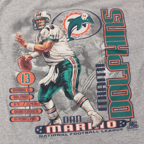 1998 Miami Dolphins Dan Marino t-shirt YOUTH XL tag vtg 90s nfl football tee - Picture 3 of 5