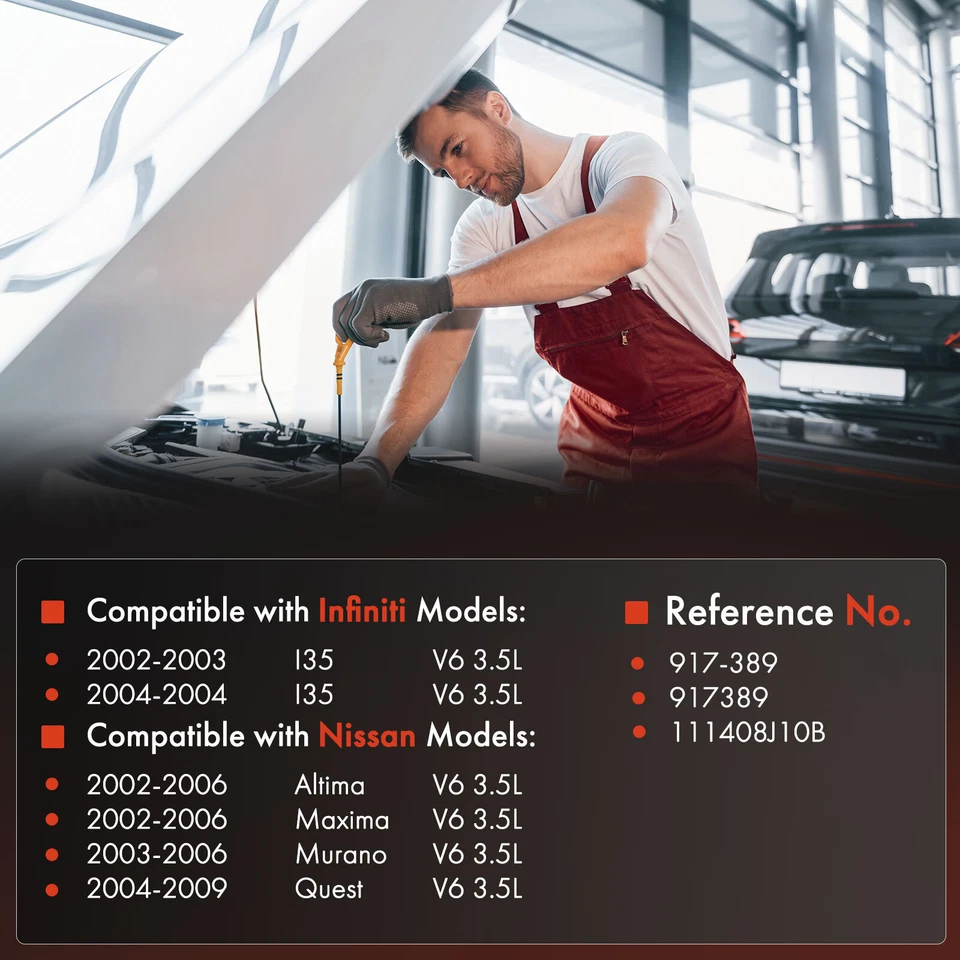 Varilla de medición de aceite de motor para Nissan Altima Máxima 2002-2006 Murano Quest INFINITI I35 Foto 2 de 4